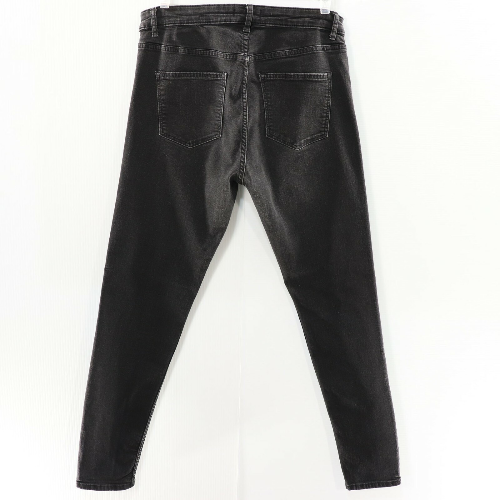 H & M Womens Black Jeans Jeggings 12 Slim Fit Stretch 29" Inseam 32" Waist Denim thumbnail 4