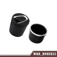 2Pcs Portable Ashtray Blue Smokeless Stand Cylinder LED Light & Storage Box Kit