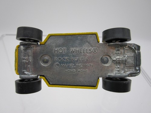Vintage 1975 Hot Wheels Redline ROCK BUSTER Yellow 1:64 Diecast Car HK - Picture 10 of 10