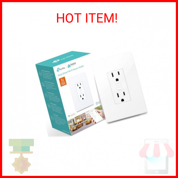 Kasa Smart In-Wall Wi-Fi Outlet KP200 Works with Alexa and Google Home