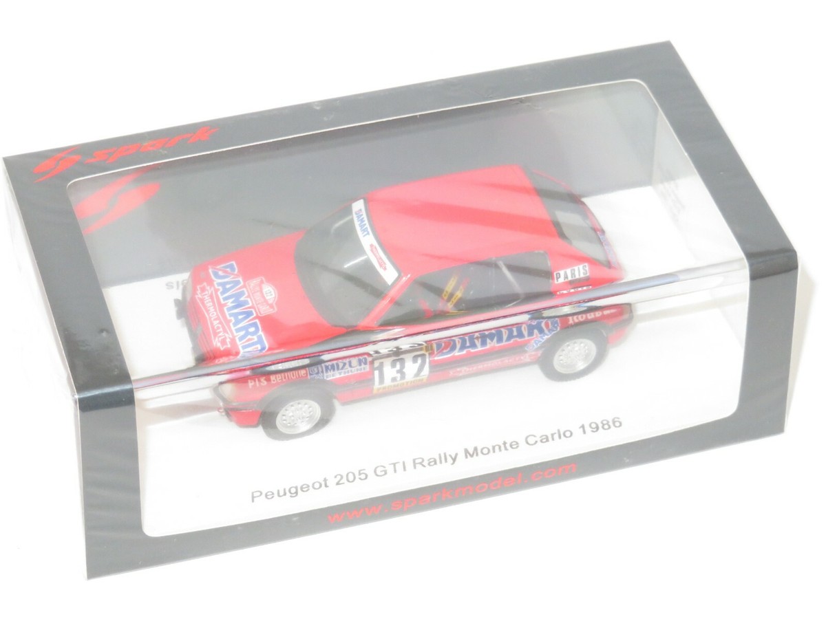 Miniature JPS Résine 1/43 – Peugeot 205 GTI Gr N – Rallye Du Var 1987 – Delecour – Occasion