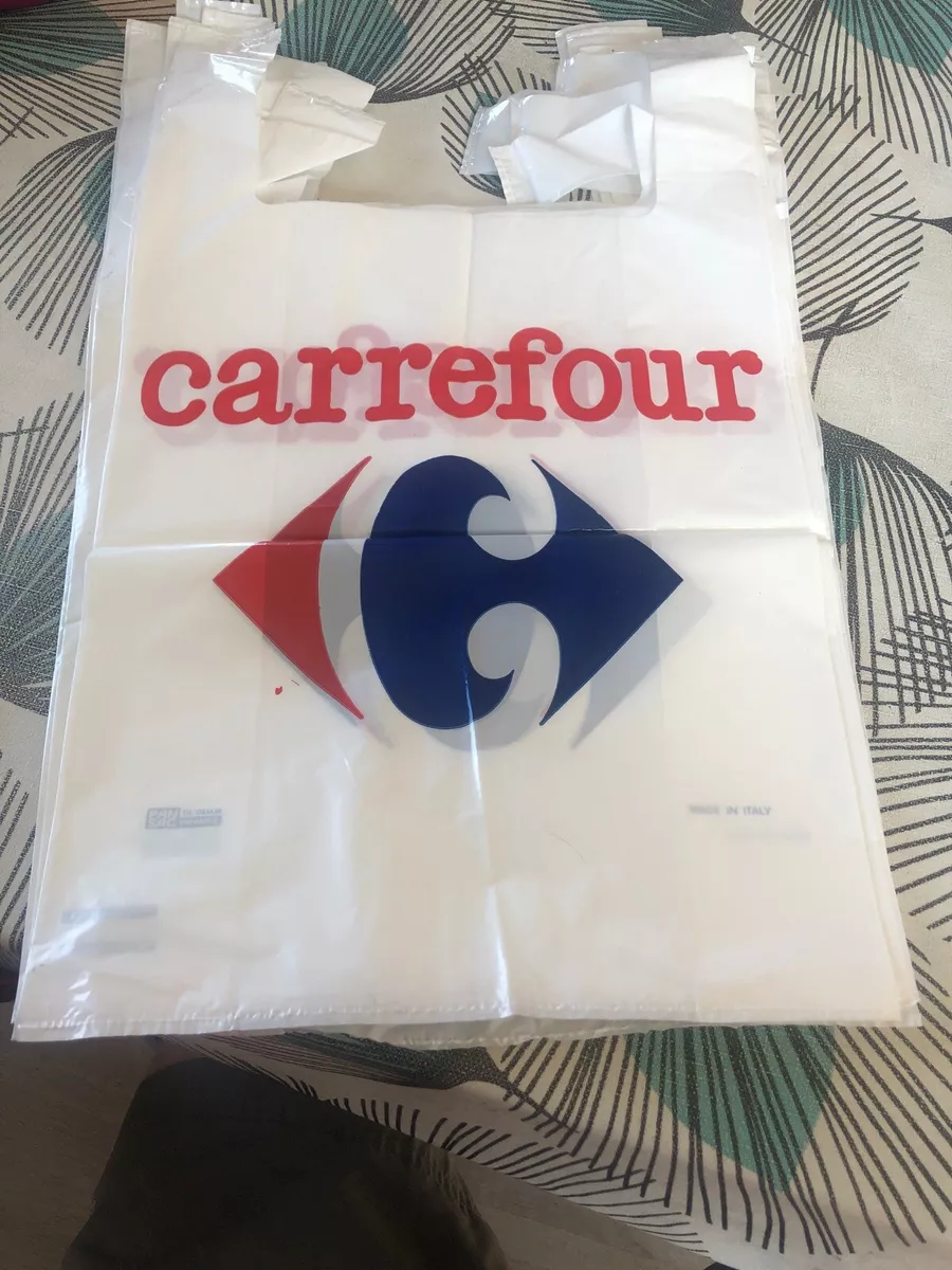 Lot De 14 Ancien Sac Caisse Plastique Carrefour eBay