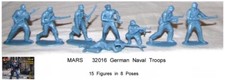 Mars 32016 1/32 WWII German Naval Troops toy soldiers 15 in 8 poses