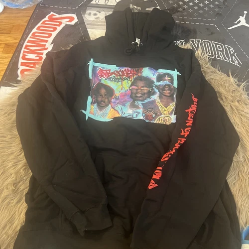 benny the butcher Burden Of Plugs Tour 3XL Hooded Sweatshirt BSF Griselda Black