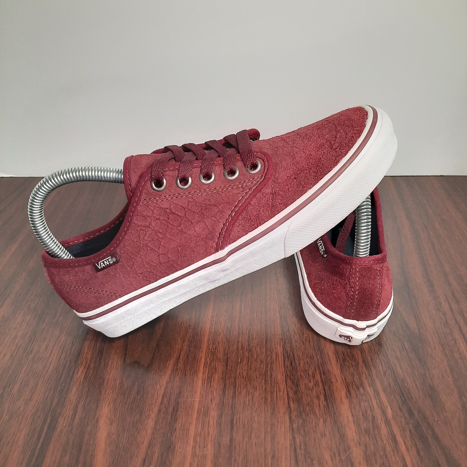 red snakeskin vans