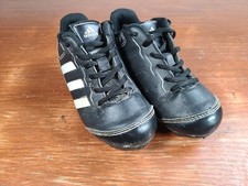 Adidas Rundown Baseball Cleats Youth Size 10K Black Low Athletic Shoes ABBC18