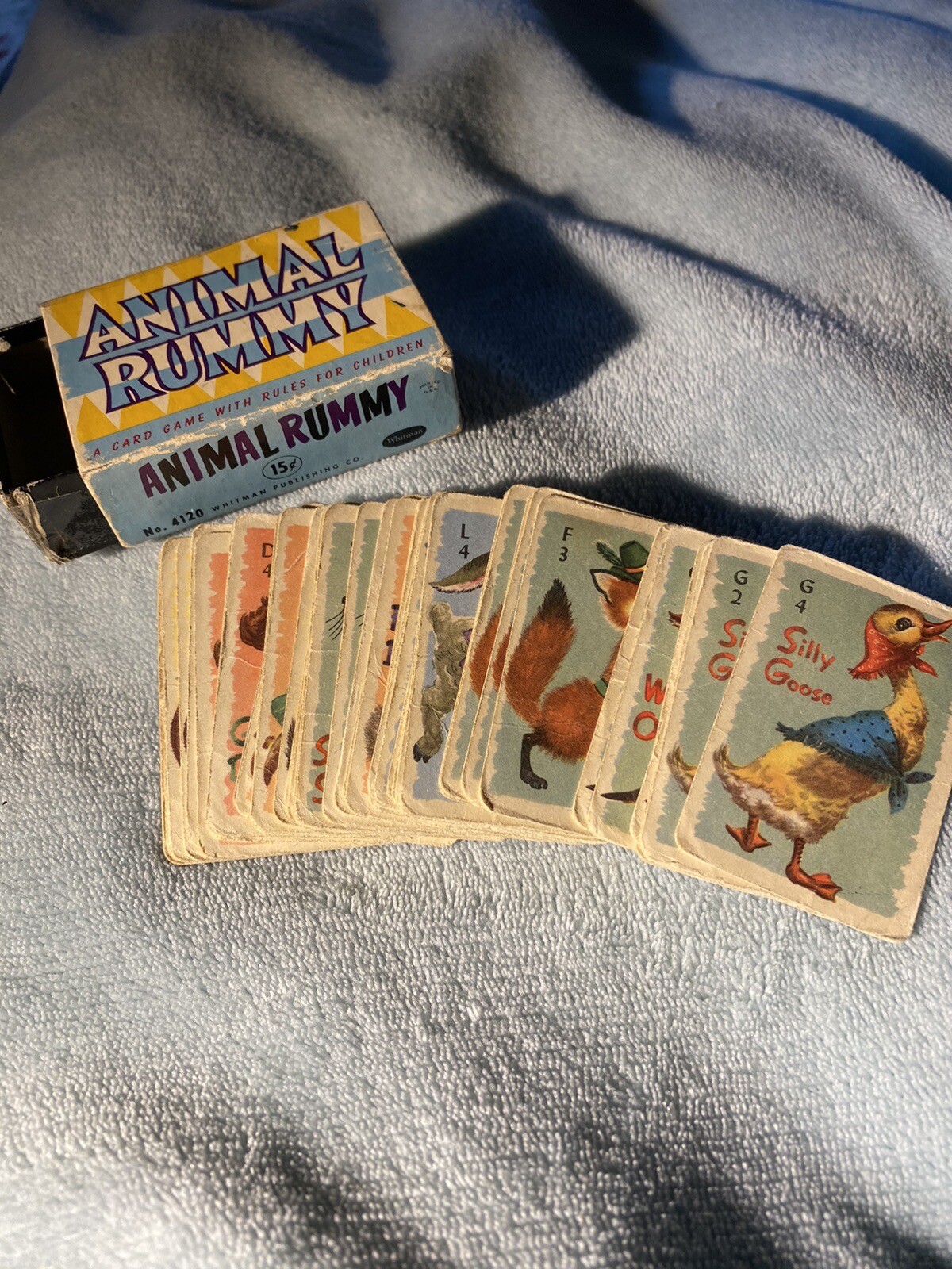 Vintage Animal Rummy Card game 4120 Whitman eBay