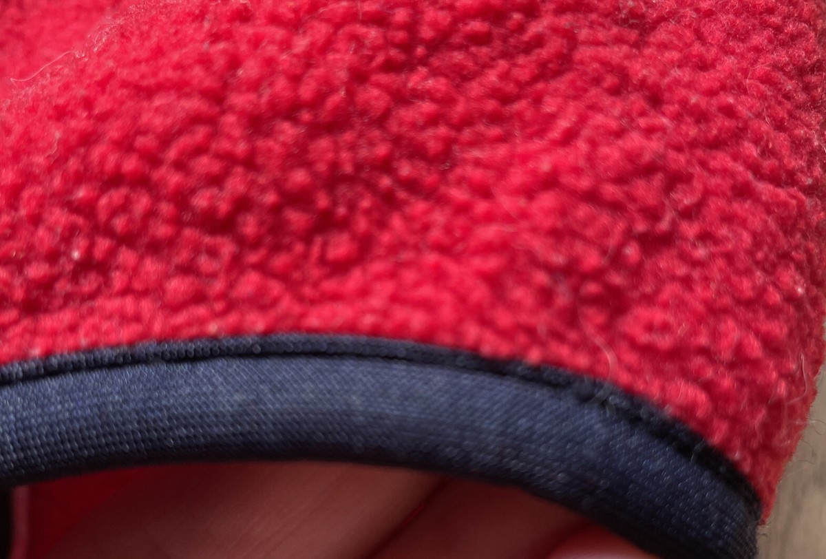 Vintage USA PATAGONIA Neck Warmer Red Synchilla Fleece, Size Small