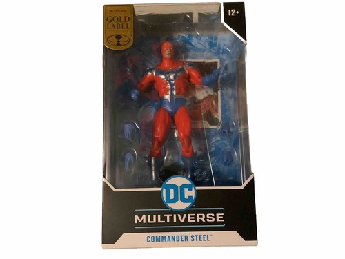 McFarlane 2024 DC Multiverse COMMANDER STEEL Actionfigur Gold Label