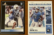 2023 Panini Chronicles Draft Picks Josh DOWNS Two (2) Rookie Card (RC) Lot