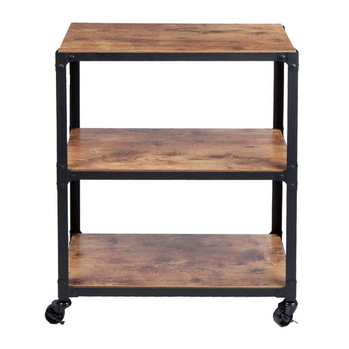 3 Tier Stainless Steel Utility Cart with Locking Wheels Shelf Kitchen Shops Cart - Picture 2 of 8