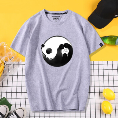 Damen Baumwolle Yin Yang Panda Bedruckt Taichi Hip Hop Freizeit Komfort
