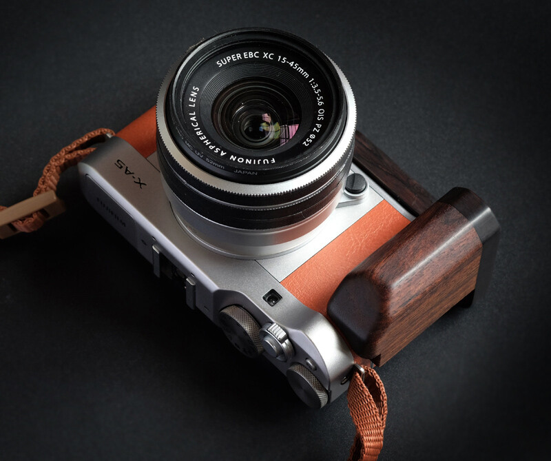 FUJIFILM フジフイルム XA5用 ハンドグリップ（黒檀/エボニー) 【公式