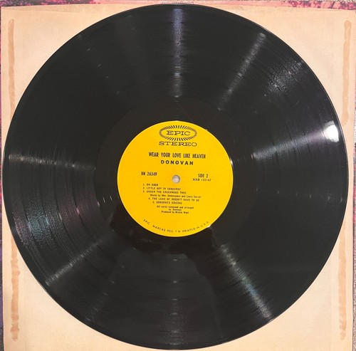 Donovan - Wear Your Love Like Heaven - 1967 STEREO Epic BN 26349 VG+/VG - Picture 7 of 14
