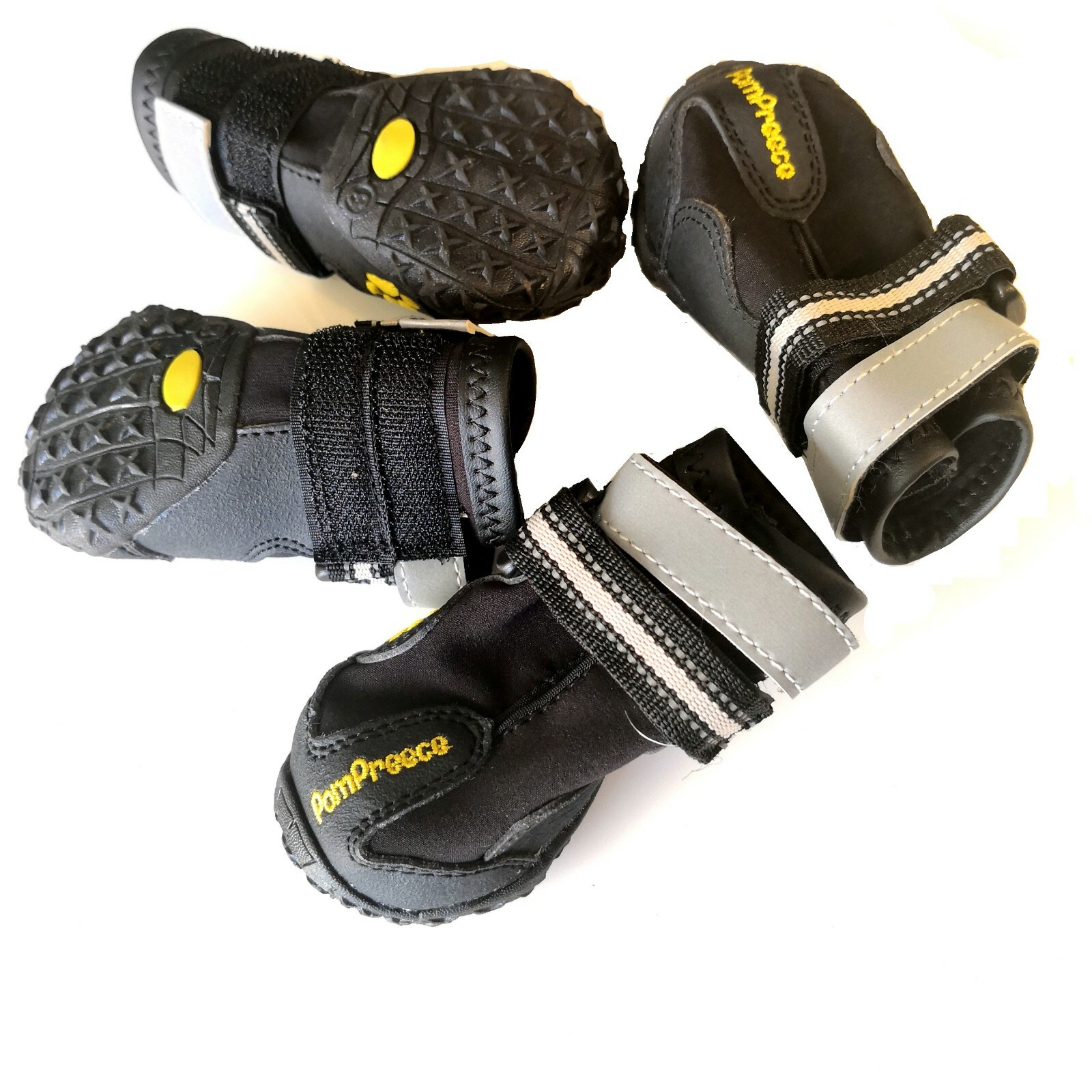 Leather nonslip dog/cat shoes/booties by PomPreece SET OF 4 eBay