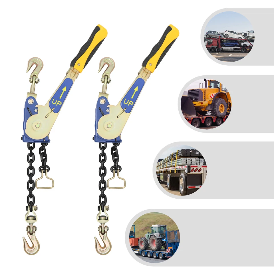 Ratcheting Chain Load Binder, Heavy Duty Tie Down Ratchet Load Binder 5/16-3/8in - Image 3 of 4