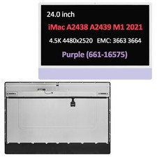 661-16575 LCD Screen Replacement 24" for Apple iMac M1 2021 A2438 EMC 3663 3664