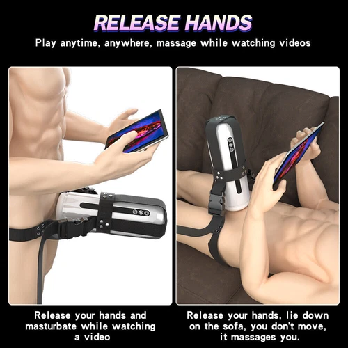 Hands-free Wearable Strap for Male Masturbator Rotating Cup Thrusting Lubricants - Picture 5 of 16