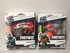NERF Micro Shots Fortnite Micro RL  TS Set Of 2 Elite Dart Guns Hasbro NEW