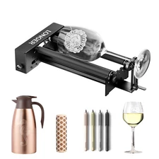 Longer Laser Rotary Roller kit, Y-axis Engraver Attachment, 360° Rotation