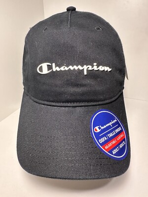 Champion Adjustable Cap In The Color Black