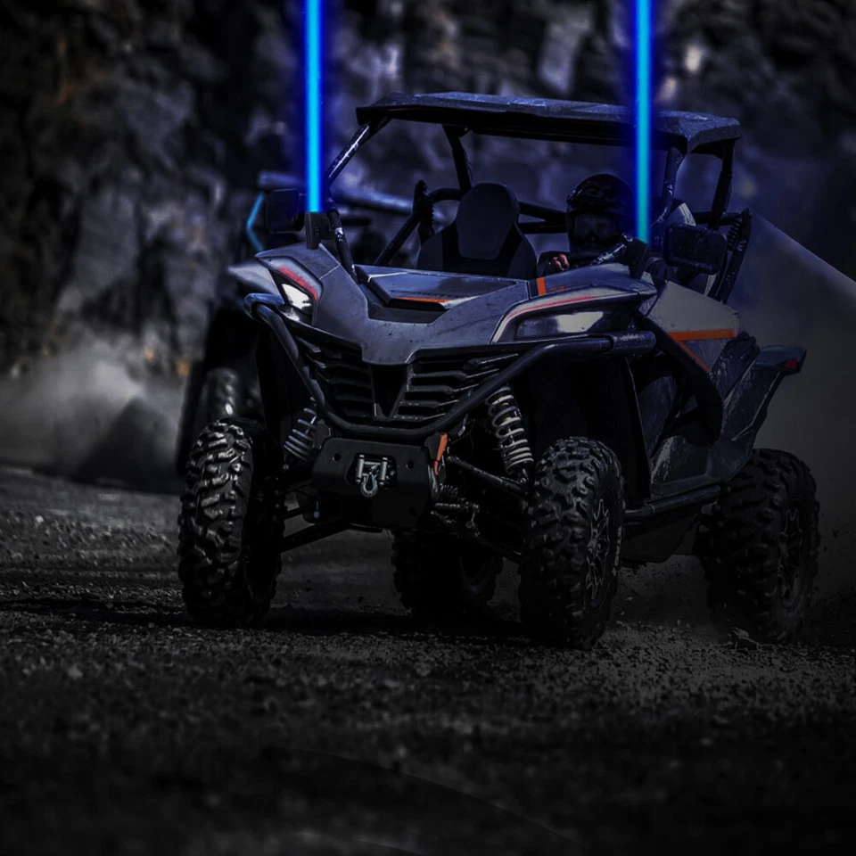 Luces láser de látigo sin látigo para Polaris RZR 570 800 900 PRO XP 1000 RGBW Foto 3 de 4