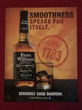 Evan Williams Kentucky Whiskey 2014 Print Ad - Great to Frame!