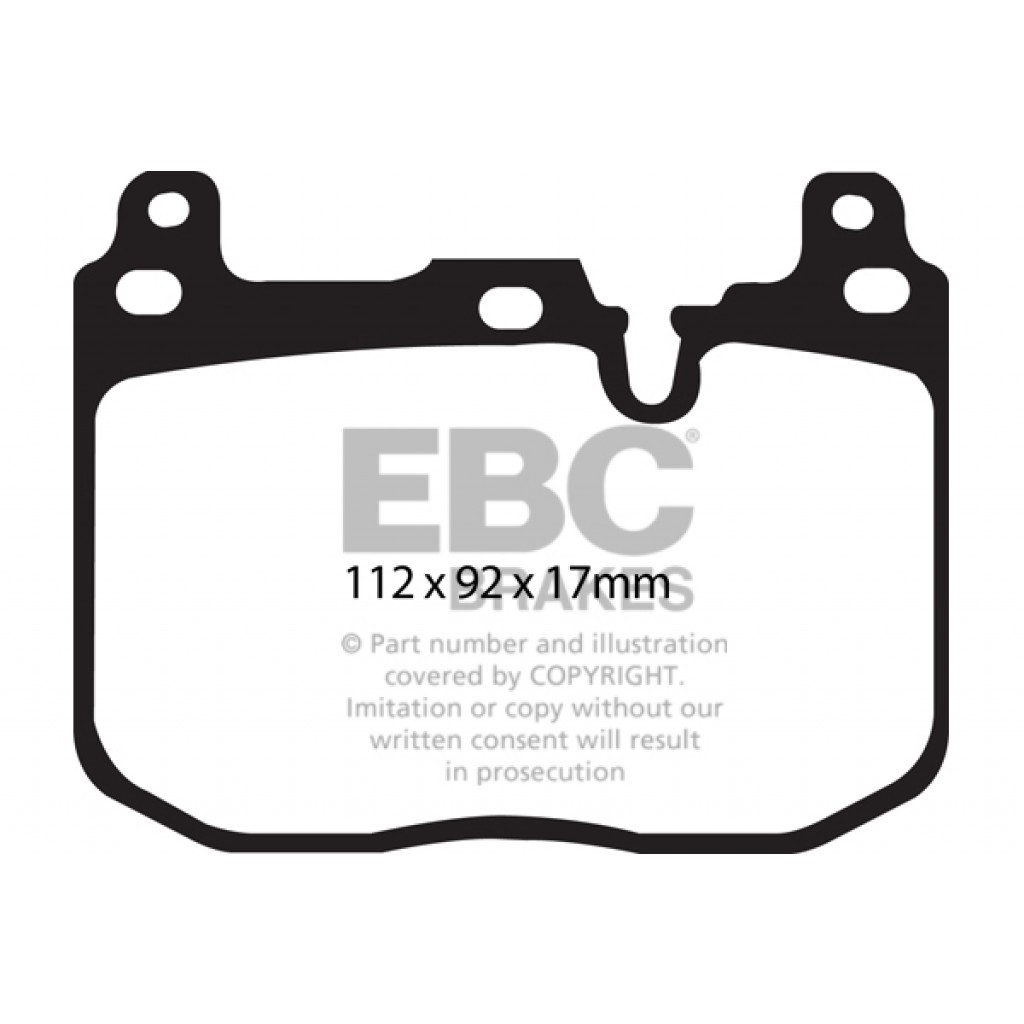 EBC For BMW i8 2014 15 16 2017 Front Brake Pads 1.5 Turbo/Electric Yellowstuff