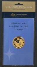 Australia: 2007 Christmas Royal Australian Mint Gilt Medal  Madonna & Child 