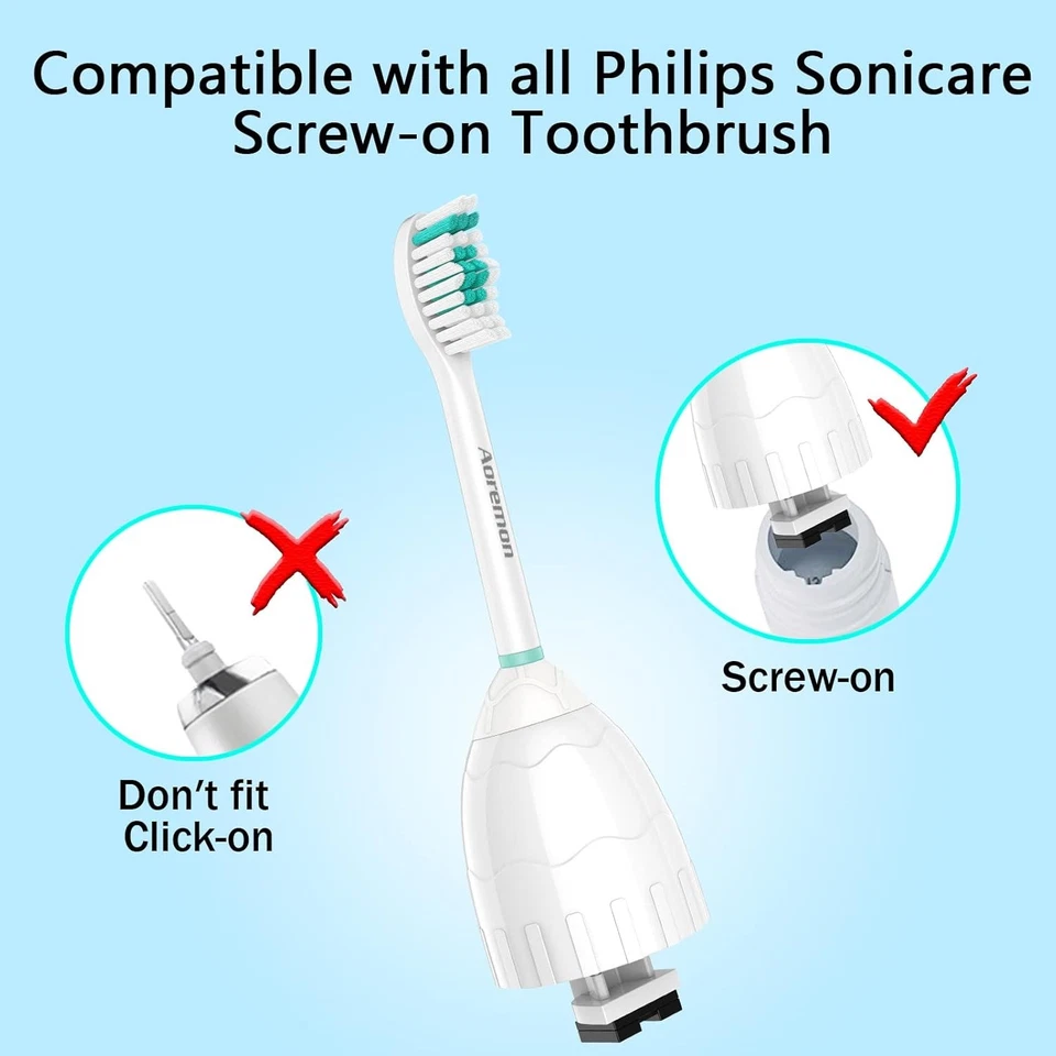 Cabezales de cepillo de dientes de repuesto Aoremon compatibles con Philips sonicare serie E, Foto 2 de 4