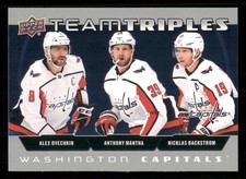 2021-22 Upper Deck Team Triples Alex Ovechkin / Anthony Mantha / Nicklas