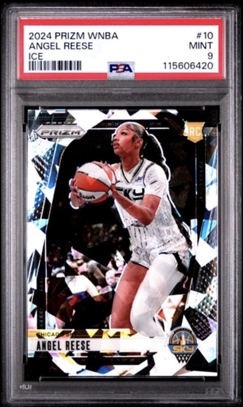 2024 PANINI PRIZM WNBA ICE PRIZM #10 ANGEL REESE PSA 9