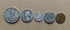 Lot Of 90% Silver  1946 Walking Liberty Half  Dollar,  Quarter,  Dime  & Bonus