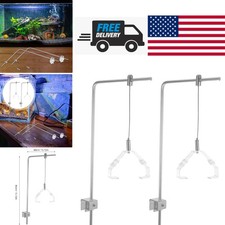 Aquarium Light Rack Support Stand Adjustable Height Aluminum Alloy for Fish Tank