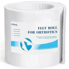 Adhesive Felt Premium Grade, Orthopedic Felt Roll 1/4" X 6" X 2.5Yd. Quality Woo