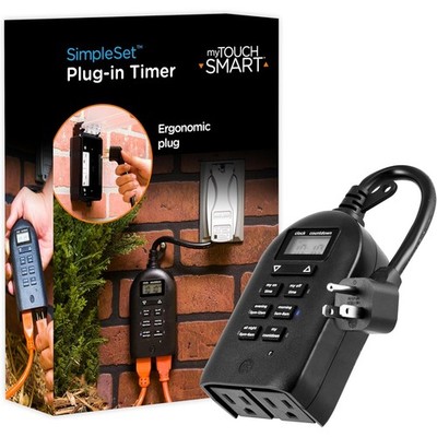 Open box myTouchSmart 26898-P1 Indoor/Outdoor Weather Resistant Digital Plug-in