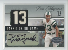 DON MAYNARD AUTO PATCH /13 2006 LEAF CERTIFIED FABRIC OF THE GAME JERSEY # 1/1