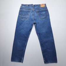 Vintage Levi's 505 Straight Jeans Mens 40 x 30 (38 x 30") Dark Wash Y2K 2000s