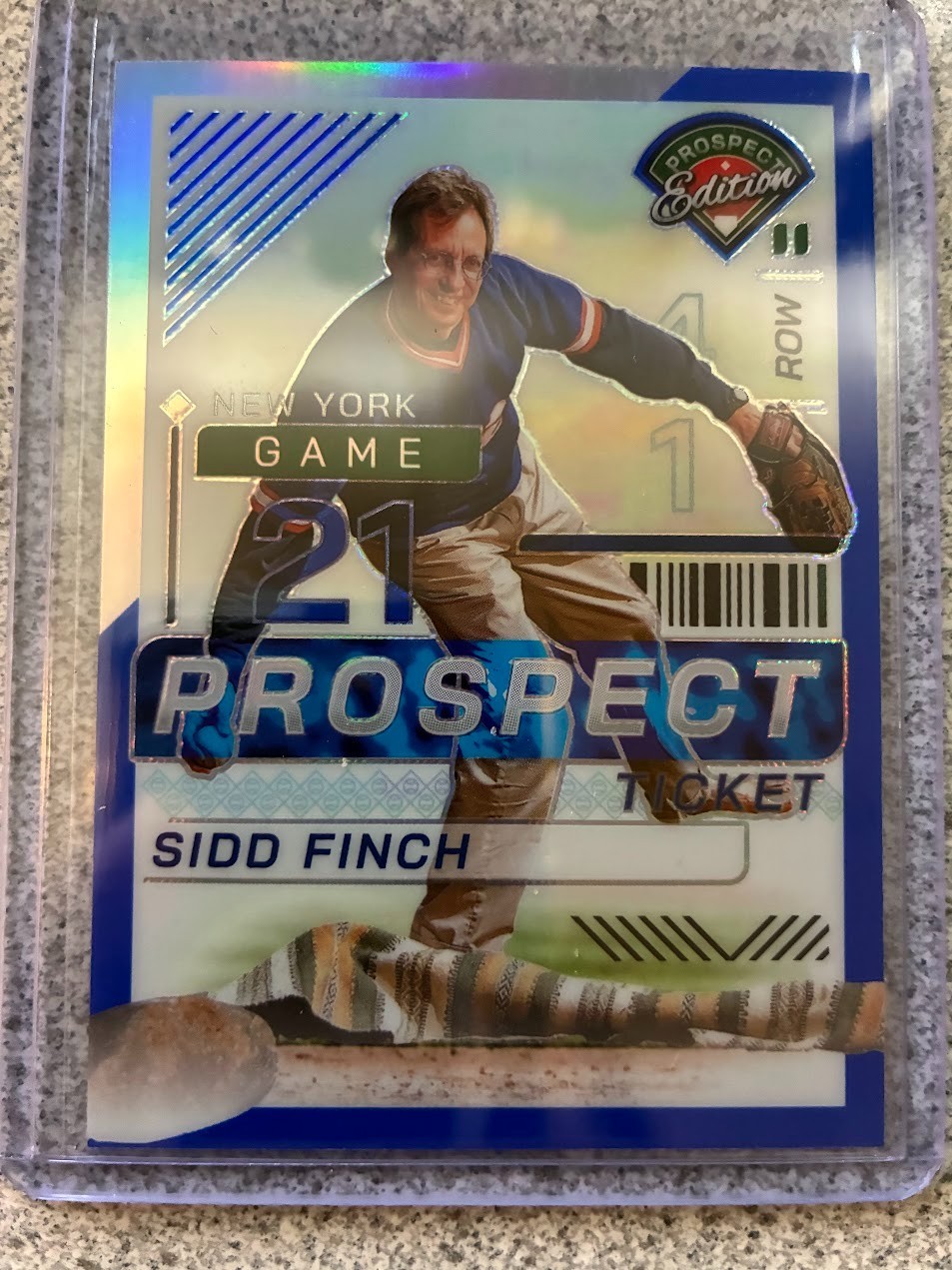 2024 Panini Prospect Edition - Sidd Finch - Blue /149 New York Mets (CX)