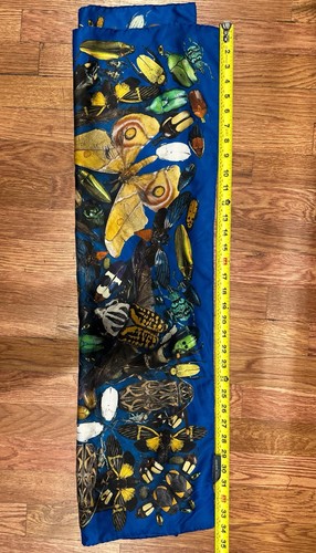 Alexander McQueen and Damien Hirst Limited Edition 100% Silk Scarf 34”x34” - Picture 9 of 9