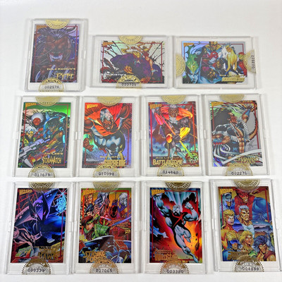 WIZARD MAGAZINE 1993 Series 2 Image Hologram Foil Card 1-11 COMPLETE SET