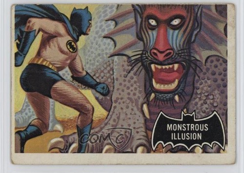 1966 Topps Batman Black Bat #48 Monstrous Illusion — Raw