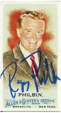 Regis Philbin Signed Autographed Topps Tobacco Card