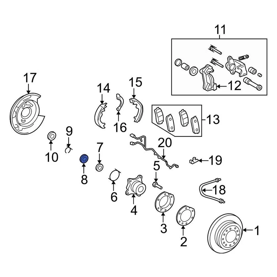 For Toyota Tacoma 2016-2023 Toyota 9052041019 Wheel Hub O-Ring - Изображение 3 из 4