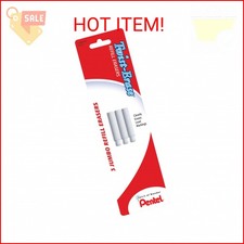 Pentel Twist-erase Refill Erasers, Qty 1, Pkg Of 3