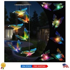 Magical Solar Butterfly Wind Chimes - Color-Changing LED Gifts for Mom & Grandma
