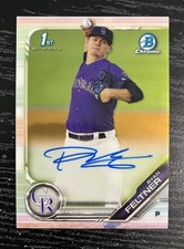 2019 Bowman Chrome Ryan Feltner Auto 1st Prospect #CPA-RF Rockies