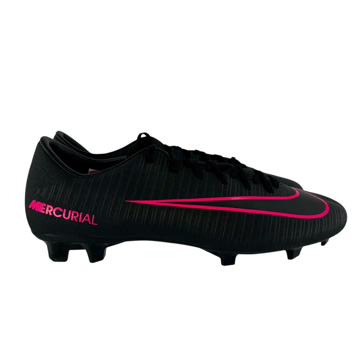 Nike Mercurial Victory VI FG 831964-006 US9 UK8 Black Men's Cleats