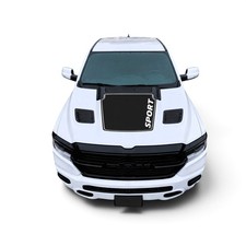 Fits Ram 1500 Stickers Sport Hood Jolt Stripes Vinyl Decals Graphics 2019-2027
