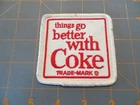Vintage Things Go Better With Coke Patch - 3 x 3 inch